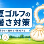 夏ゴルフの暑さ対策｜熱中症を防ぐグッズと回り方「冷やす・避ける・補給する」【厳選動画まとめ】