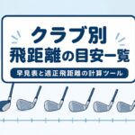 ゴルフのクラブ別飛距離一覧表｜男性・女性・プロの目安と適正飛距離がわかる計算ツール