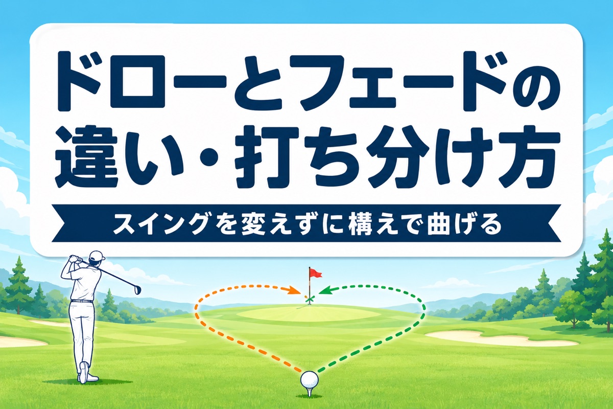 ドローとフェードの違い・打ち分け方｜スイングを変えずに構えだけで曲げるコツ【厳選動画まとめ】