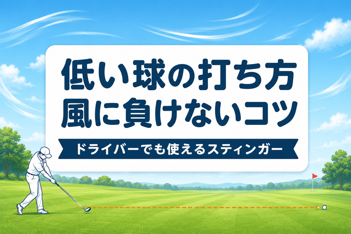 低い球の打ち方｜ドライバーでも使える風対策スティンガーの基本と練習法【厳選動画まとめ】