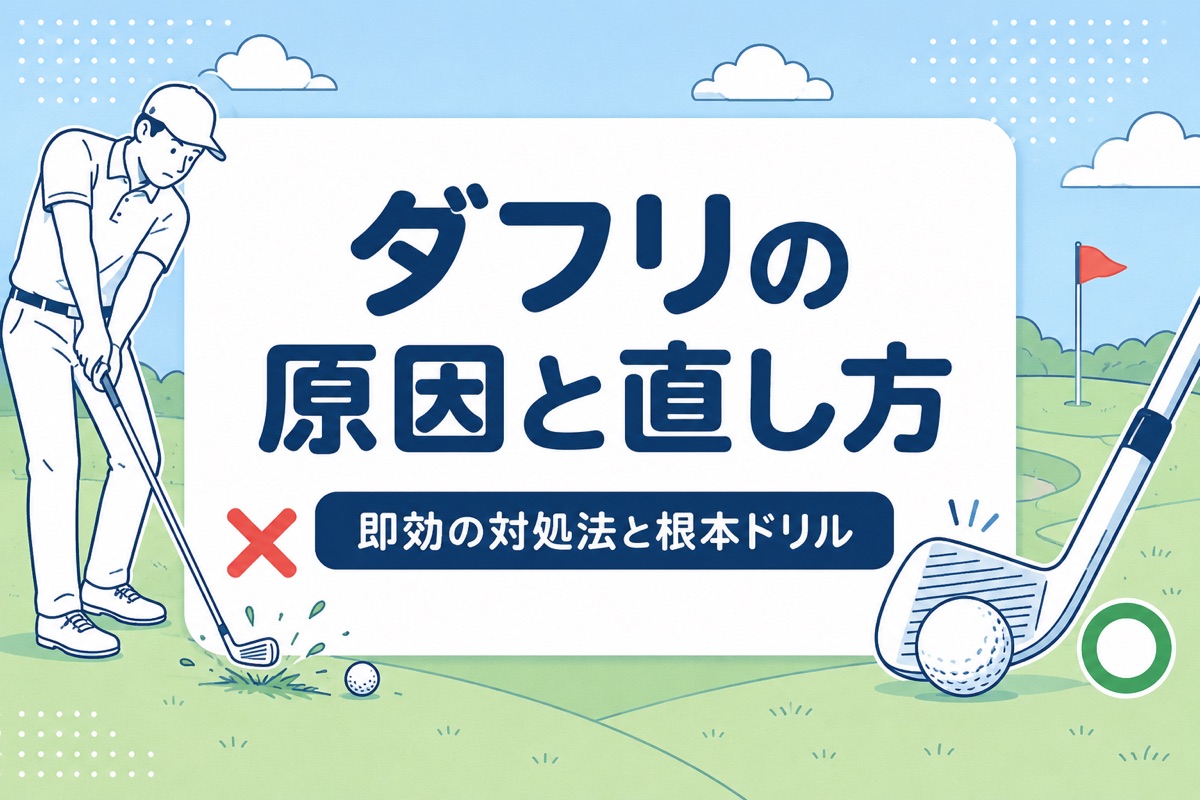 ゴルフのダフリの原因と直し方｜プロ4人が教える即効の対処法と根本ドリル【厳選動画まとめ】