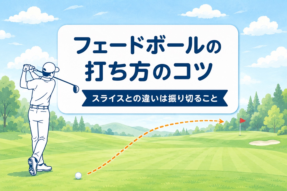 フェードボールの打ち方｜スライスとの違いと距離が落ちない「振り切る」コツ【厳選動画まとめ】