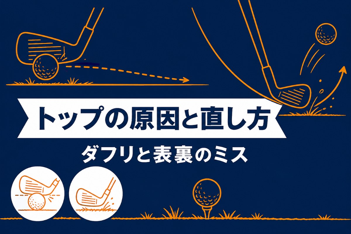 ゴルフのトップの原因と直し方｜ダフリを怖がるほどトップする【厳選動画まとめ】