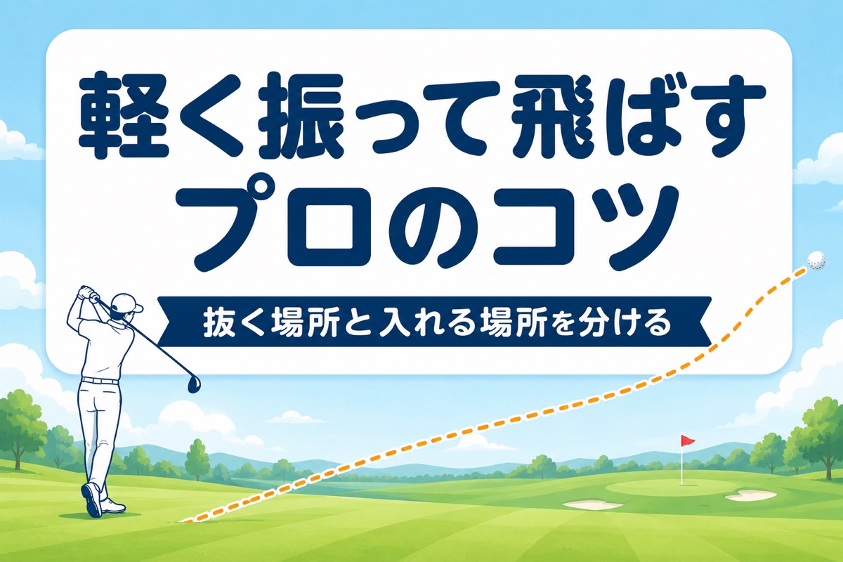軽く振って飛ばすコツ｜プロが実践する「抜く場所と入れる場所」の分け方【厳選動画まとめ】