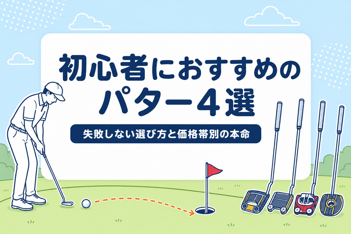 初心者におすすめのパター4選｜失敗しない選び方と価格帯別の本命【マレット型が正解】
